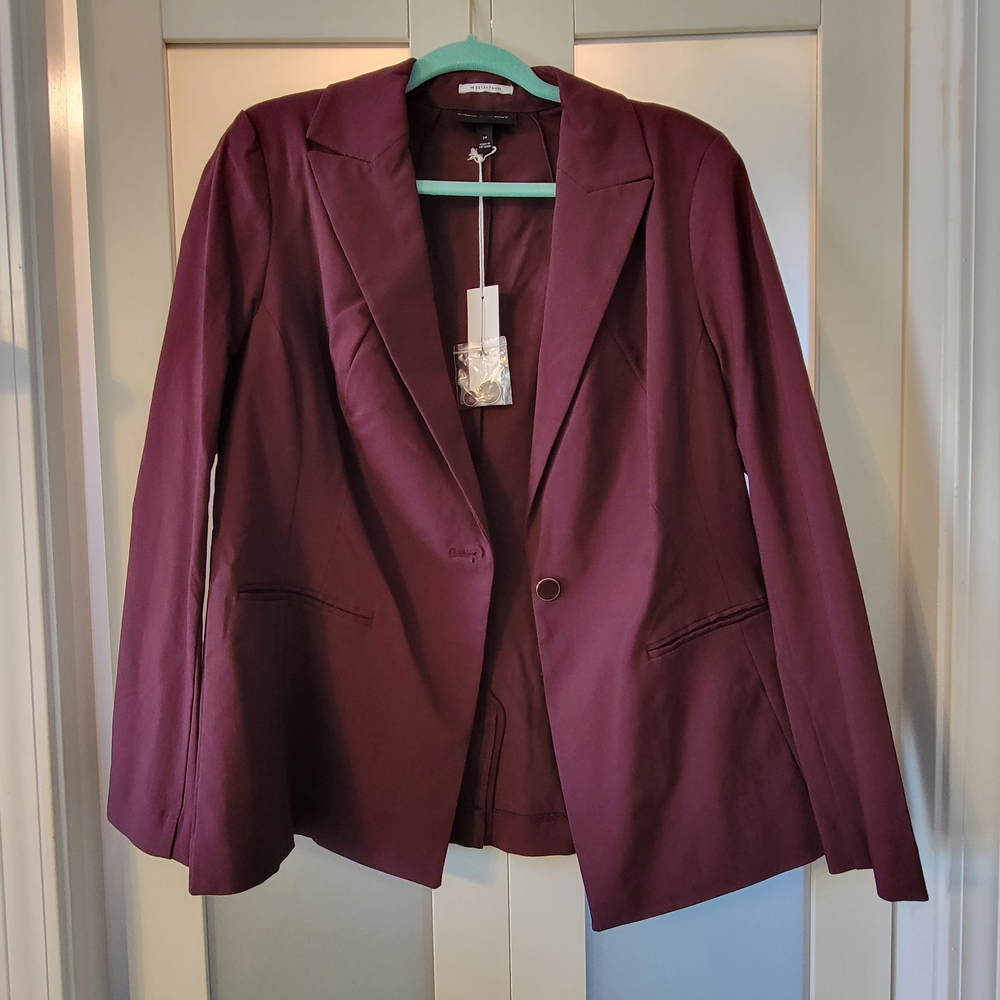 Lane Bryant Purple Blazer Modern Fit